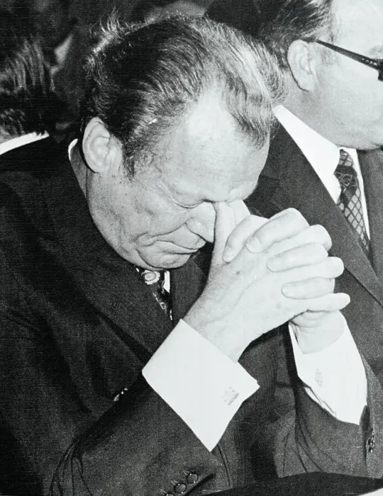 Framed Print : Willy Brandt Appearing Exhausted Framed Print : Willy Brandt Appearing Exhausted