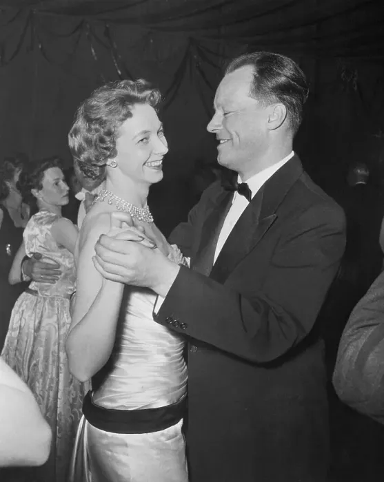 Framed Print : Willy Brandt Dancing with Wife Framed Print : Willy Brandt Dancing with Wife