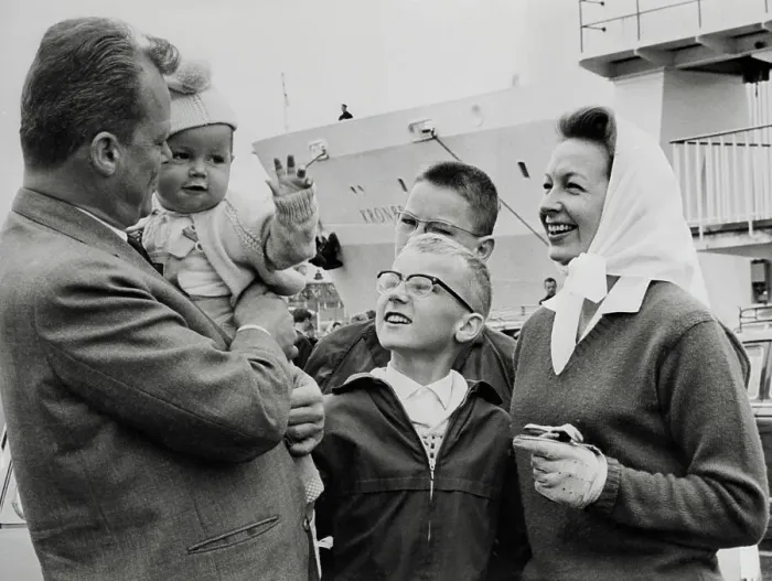 Framed Print : Willy Brandt with His Family Framed Print : Willy Brandt with His Family