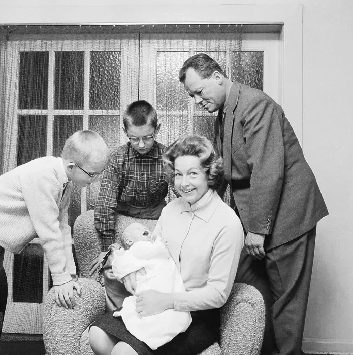 Framed Print : Willy Brandt with His Family Framed Print : Willy Brandt with His Family