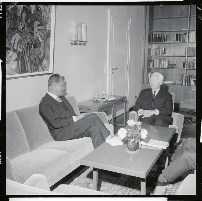 Framed Print : Willy Brandt with Heinrich Luebke Framed Print : Willy Brandt with Heinrich Luebke