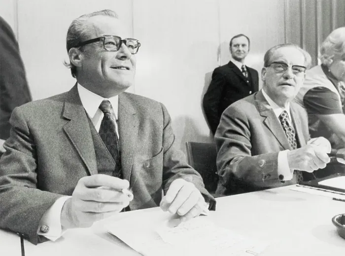Framed Print : Willy Brandt with Herbert Wehner Framed Print : Willy Brandt with Herbert Wehner