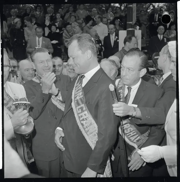 Framed Print : Willy Brandt with Nelson Rockefeller and Robert Wagner Framed Print : Willy Brandt with Nelson Rockefeller and Robert Wagner