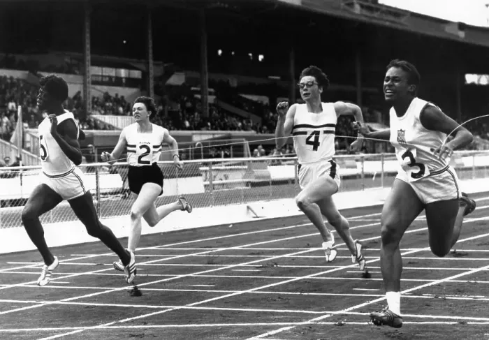 Framed Print : Willye White Wins 100 Yard Event Framed Print : Willye White Wins 100 Yard Event