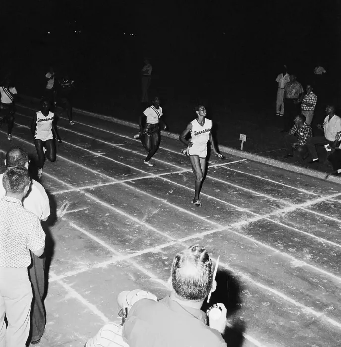 Framed Print : Wilma Rudolph Breaking World Record Framed Print : Wilma Rudolph Breaking World Record