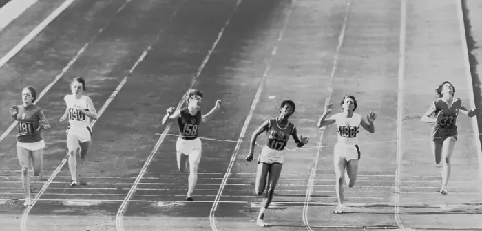 Framed Print : Wilma Rudolph Breasts The Tape To Win Framed Print : Wilma Rudolph Breasts The Tape To Win