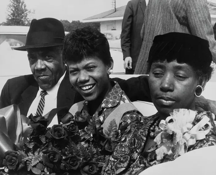 Framed Print : Wilma Rudolph And Parents Framed Print : Wilma Rudolph And Parents