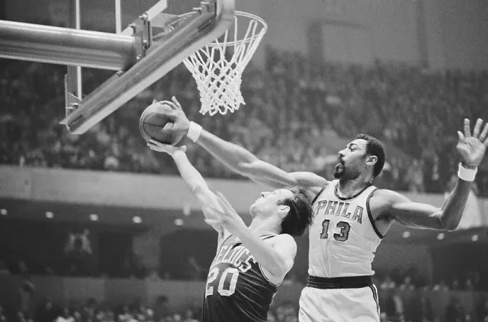 Framed Print : Wilt Chamberlain Blocking Shot Framed Print : Wilt Chamberlain Blocking Shot