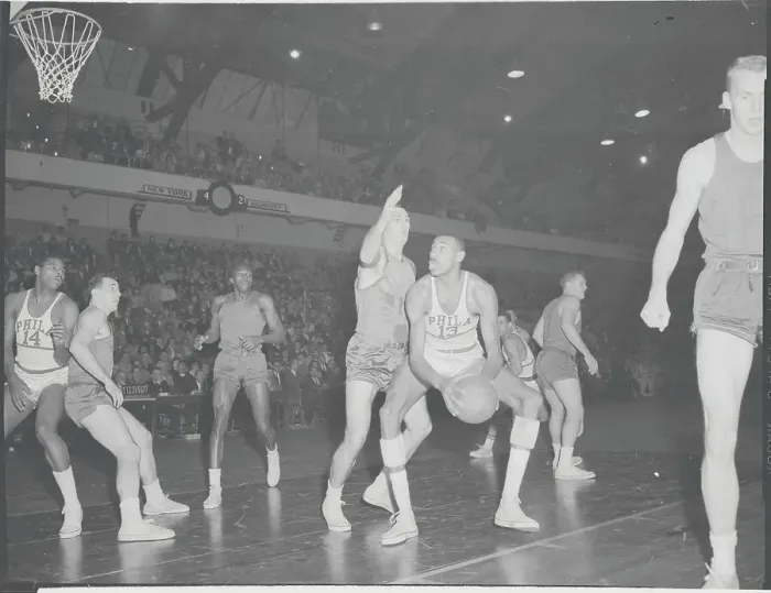 Framed Print : Wilt Chamberlain in a Foul Mood During Basketball Action Framed Print : Wilt Chamberlain in a Foul Mood During Basketball Action