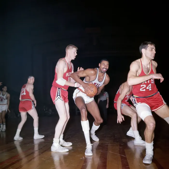 Framed Print : Wilt Chamberlain Holding Basketball Framed Print : Wilt Chamberlain Holding Basketball