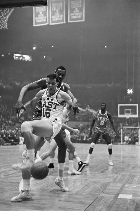 Framed Print : Wilt Chamberlain Knocks Ball Away in Allstar Game Framed Print : Wilt Chamberlain Knocks Ball Away in Allstar Game
