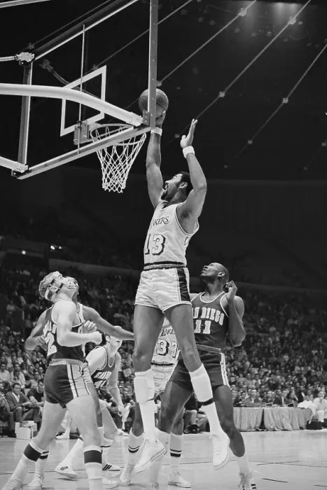 Framed Print : Wilt Chamberlain Scoring Against Rockets Framed Print : Wilt Chamberlain Scoring Against Rockets