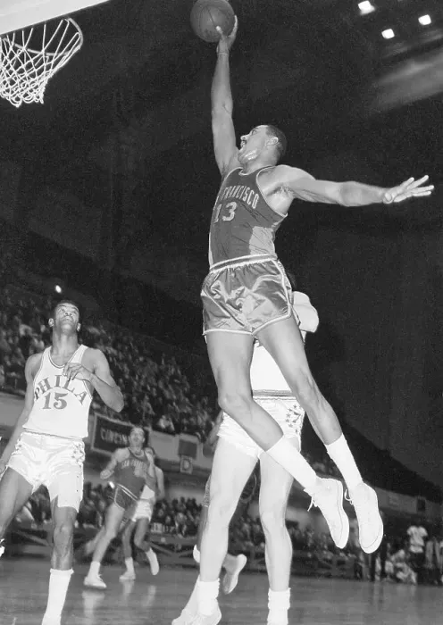 Framed Print : Wilt Chamberlain Sinking Ball Framed Print : Wilt Chamberlain Sinking Ball