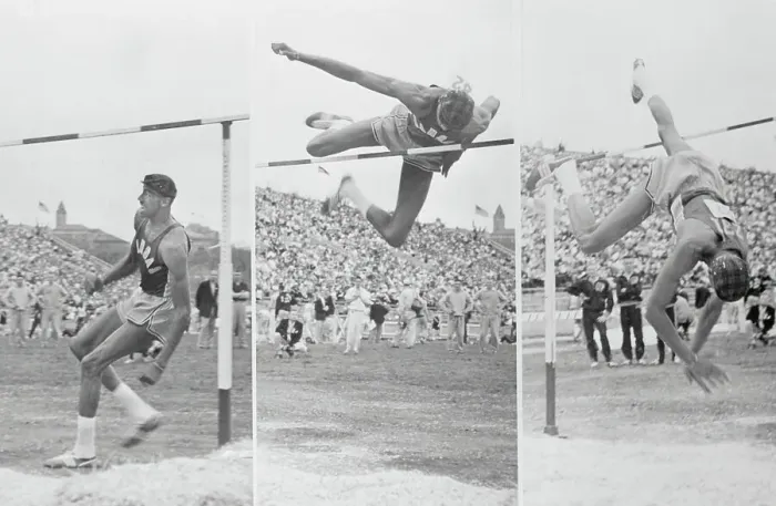 Framed Print : Wilt Chamberlain Soaring over High Jump Framed Print : Wilt Chamberlain Soaring over High Jump