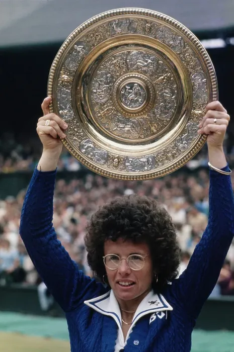 Framed Print : Wimbledon Champion Billie Jean King