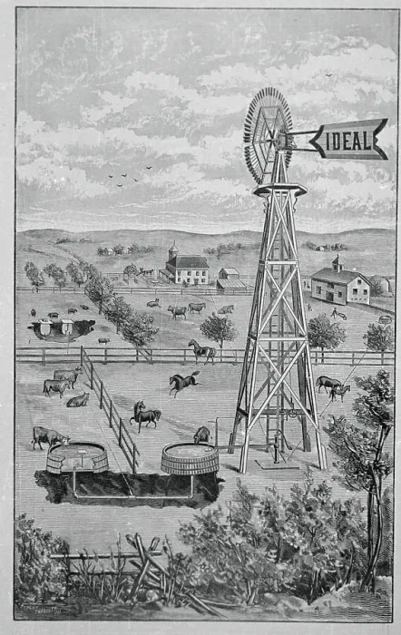 Framed Print : Wind Powered Irrigation System Framed Print : Wind Powered Irrigation System