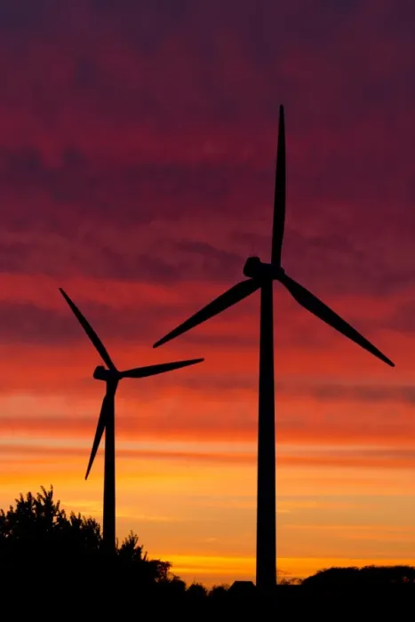 Framed Print : Wind turbines at sunset, Aalborg, Jutland, Denmark Framed Print : Wind turbines at sunset, Aalborg, Jutland, Denmark