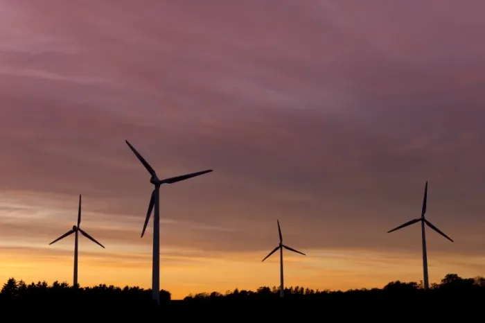 Framed Print : Wind turbines at sunset, Aalborg, Jutland, Denmark Framed Print : Wind turbines at sunset, Aalborg, Jutland, Denmark