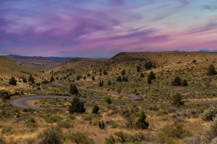Framed Print : Winding Highwat in Central Oregon Framed Print : Winding Highwat in Central Oregon