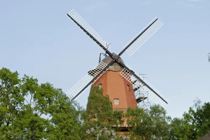 Framed Print : Windmill, Hittbergen, Lower Saxony, Germany