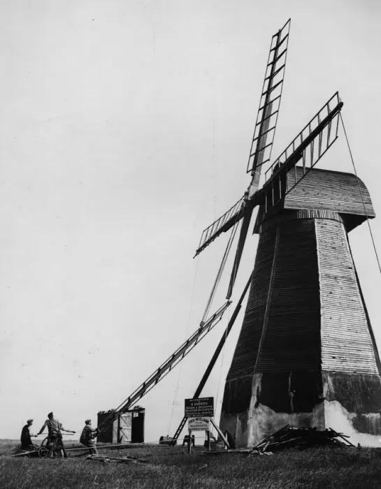 Framed Print : Windmill Repaired