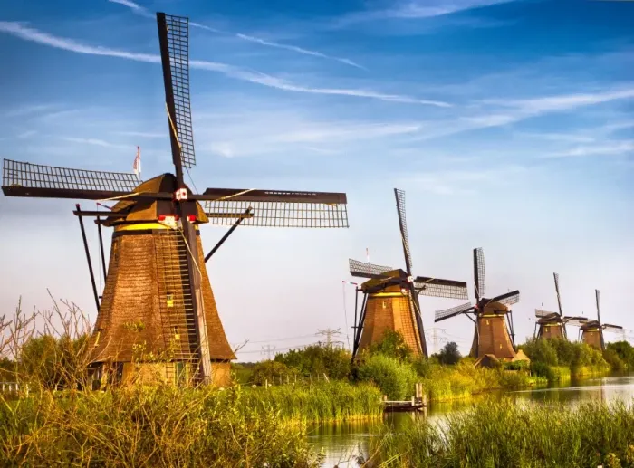 Framed Print : Five Windmills Framed Print : Five Windmills