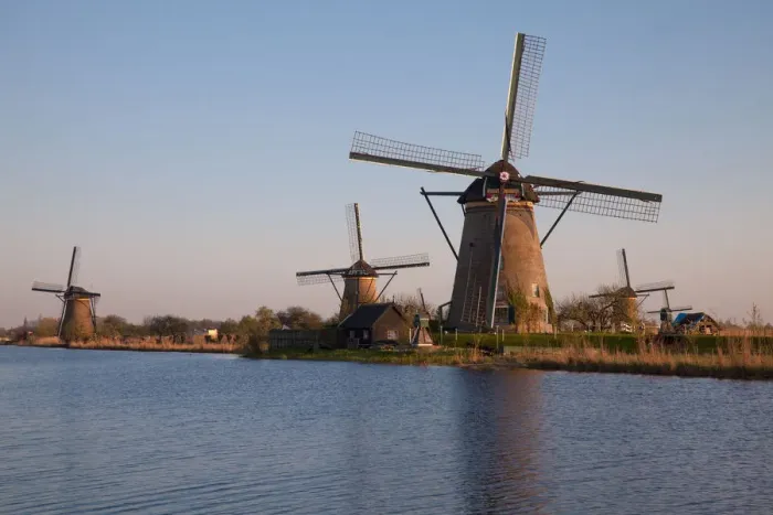 Framed Print : Windmills at Dusk Framed Print : Windmills at Dusk