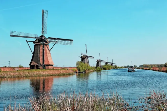 Framed Print : Windmills of Kinderdijk, Netherlands