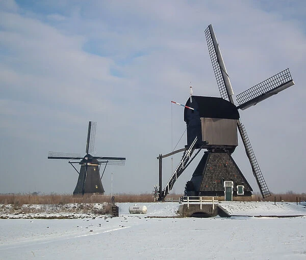 Windmills in Kinderdijk (wintertime)