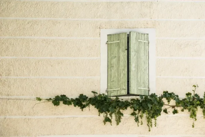 Framed Print : Window almost closed shutters, facade, Buis-les-Baronnies, Drome, Rhone-Alpes, Provence, France Framed Print : Window almost closed shutters, facade, Buis-les-Baronnies, Drome, Rhone-Alpes, Provence, France
