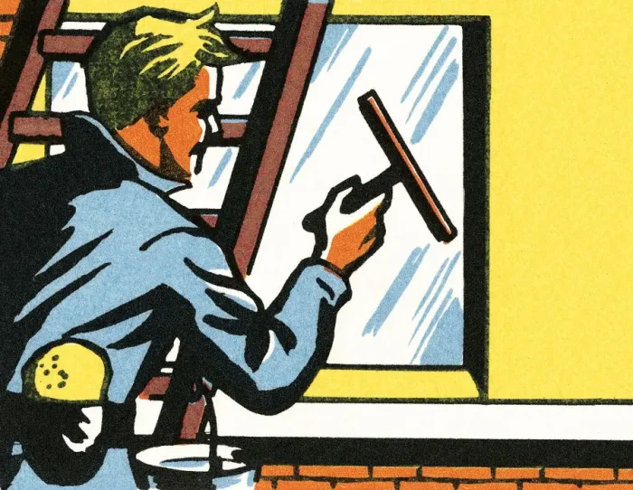 Framed Print : Window washer Framed Print : Window washer