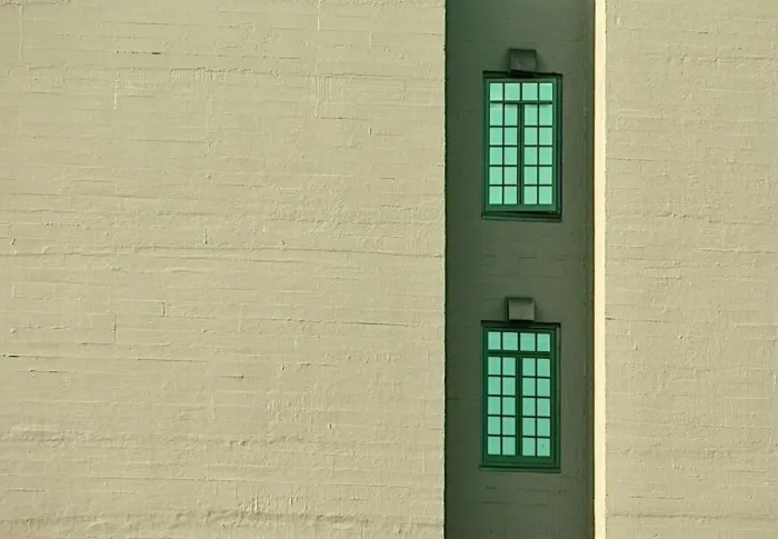 Framed Print : Two Windowed Wall