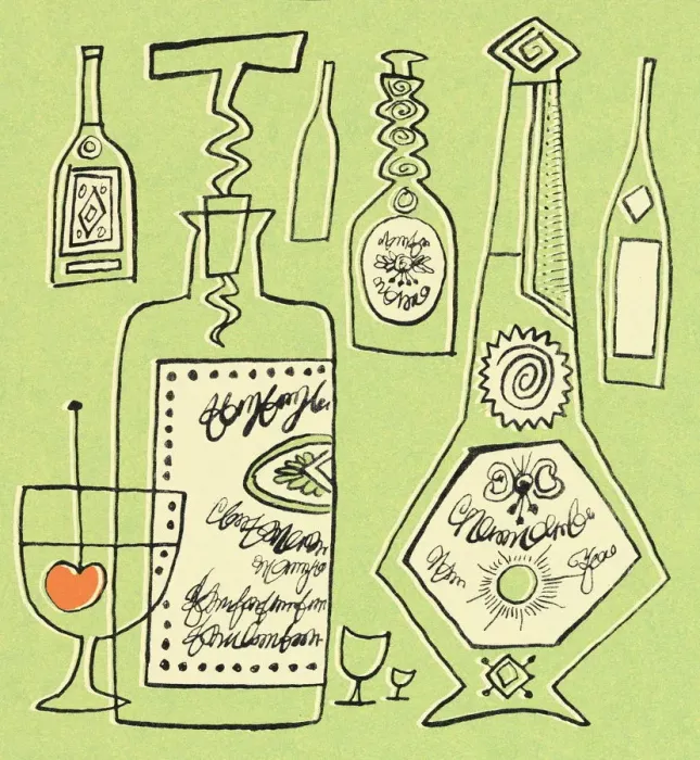 Framed Print : Wine and spirits