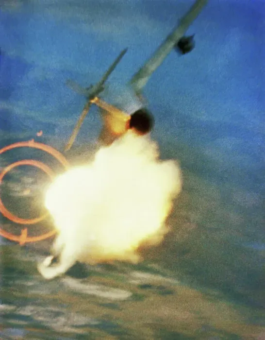 Framed Print : Wing of MIG-17 Exploding Framed Print : Wing of MIG-17 Exploding