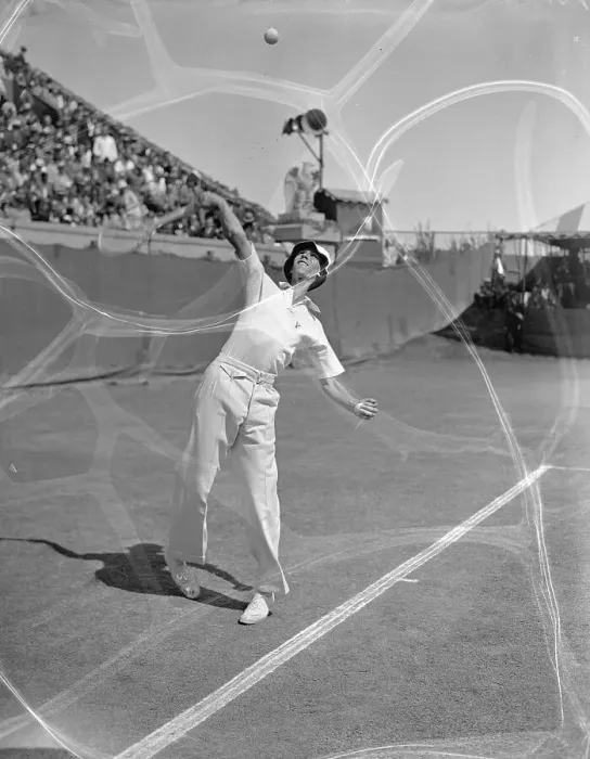 Framed Print : Winning Serve for Ellsworth Vines Framed Print : Winning Serve for Ellsworth Vines