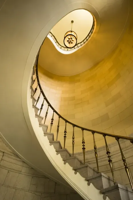 Framed Print : Winnipeg, Manitoba, Canada; winding staircase Framed Print : Winnipeg, Manitoba, Canada; winding staircase