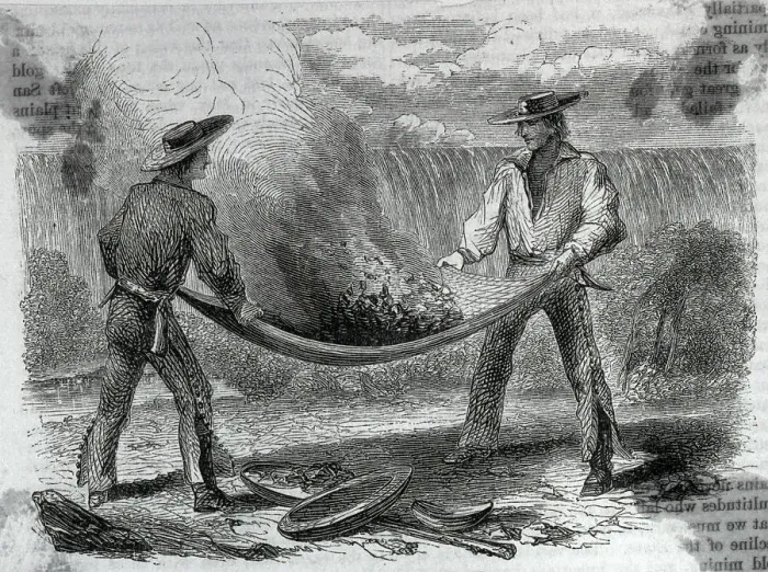 Framed Print : Winnowing Gold, Near Chinese Camp Framed Print : Winnowing Gold, Near Chinese Camp