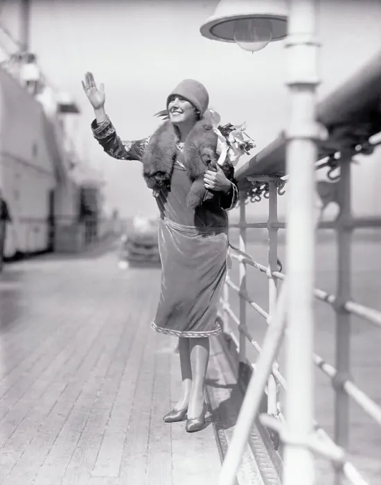 Framed Print : Winsome Edna Sailing to Paris Framed Print : Winsome Edna Sailing to Paris