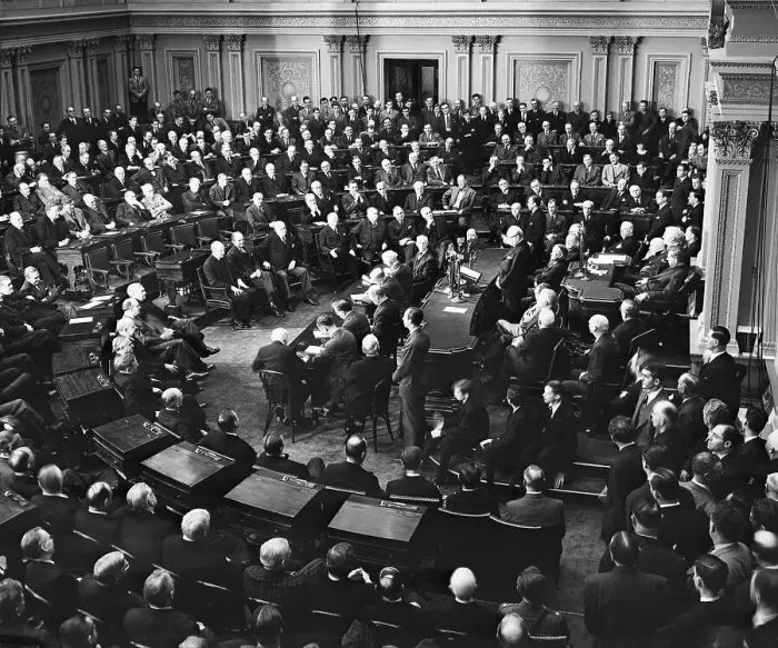 Framed Print : Winston Churchill Addressing Congress Framed Print : Winston Churchill Addressing Congress