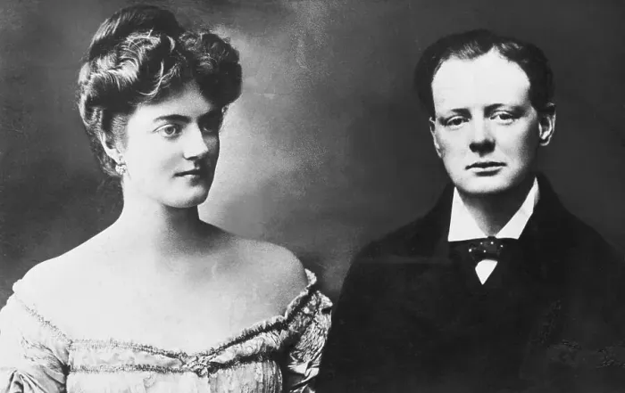 Framed Print : Winston Churchill and Clementine Hozier Framed Print : Winston Churchill and Clementine Hozier