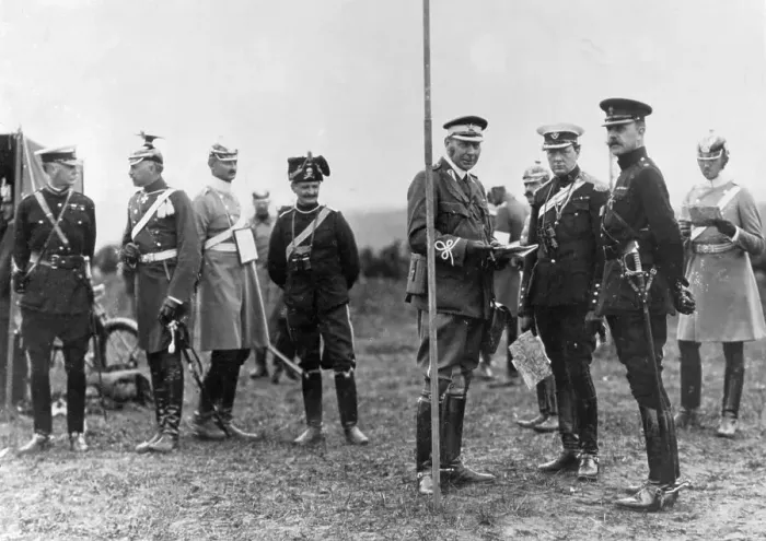 Framed Print : Winston Churchill, General von Mackensen, and Others Framed Print : Winston Churchill, General von Mackensen, and Others