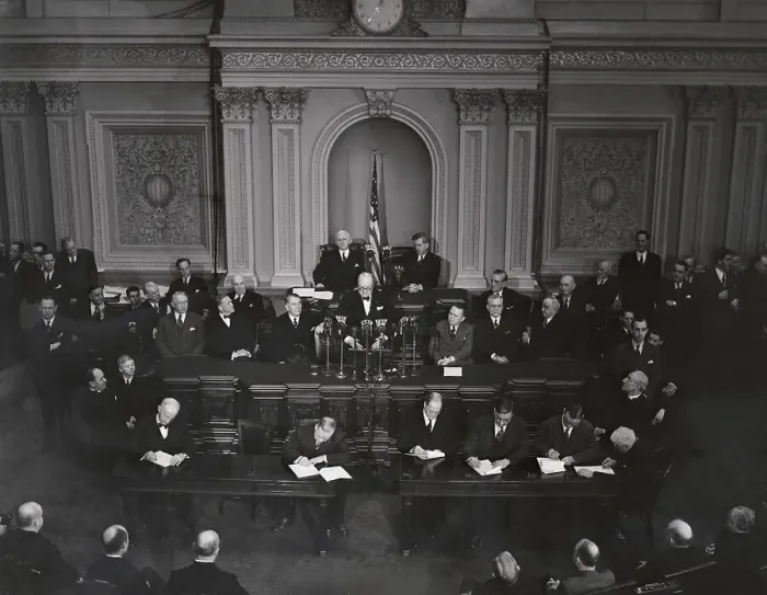 Framed Print : Winston Churchill Making Formal Address in Washington Congress Framed Print : Winston Churchill Making Formal Address in Washington Congress