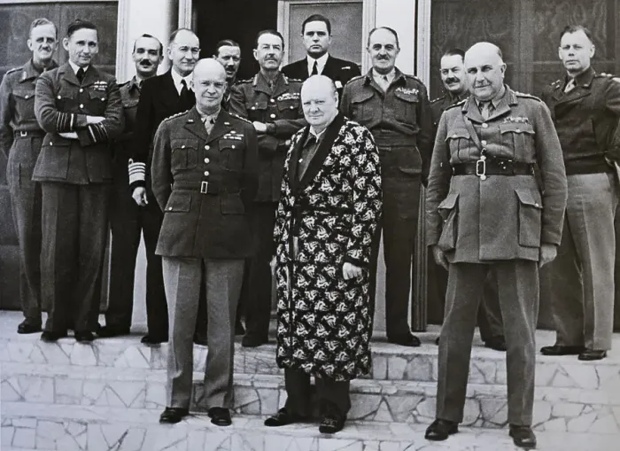 Framed Print : Winston Churchill With Notables Framed Print : Winston Churchill With Notables