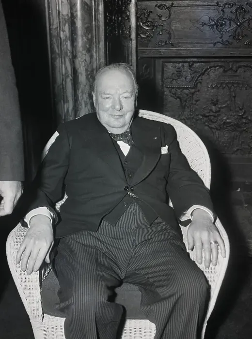 Framed Print : Winston Churchill Seated Photo Framed Print : Winston Churchill Seated Photo