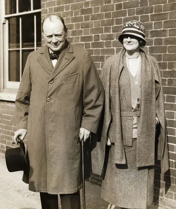 Framed Print : Winston Churchill And His Wife Framed Print : Winston Churchill And His Wife