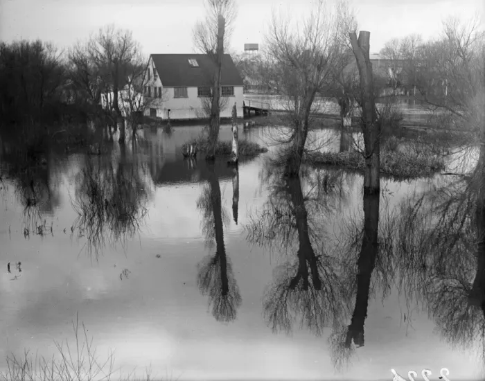 Framed Print : Winter Flood Framed Print : Winter Flood
