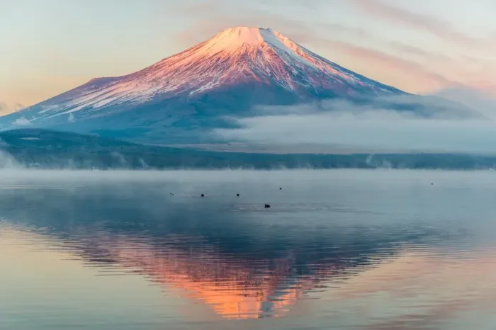 Framed Print : Winter Fuji
