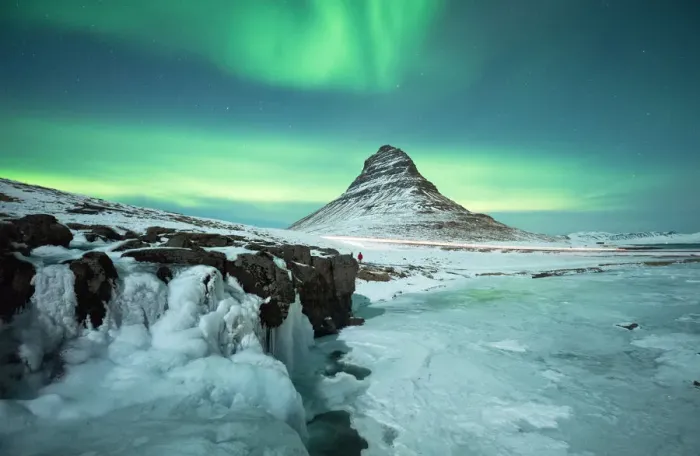 Framed Print : winter kirkjufell aurora Framed Print : winter kirkjufell aurora