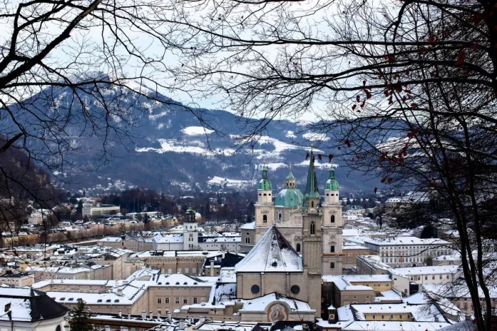 Framed Print : Winter in Salzburg Framed Print : Winter in Salzburg