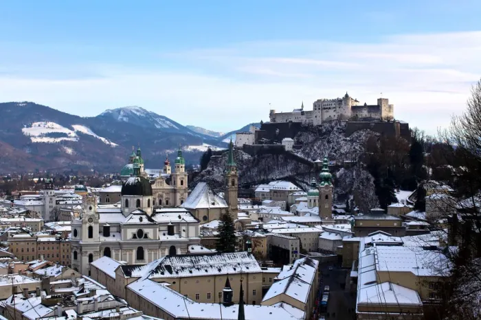 Framed Print : Winter in Salzburg Framed Print : Winter in Salzburg
